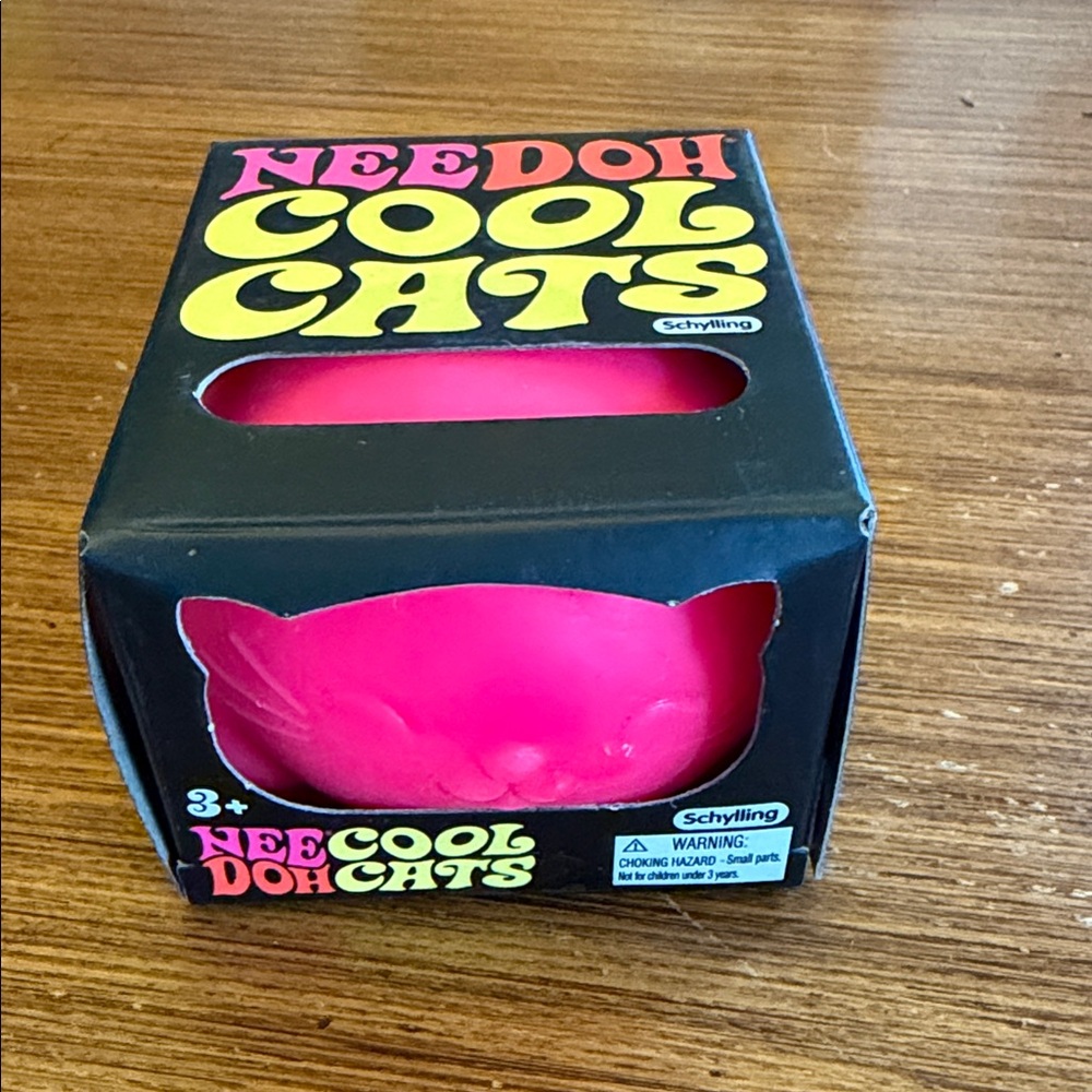 Schylling Nee Doh Cool Cats Toy - Vibrant Pink